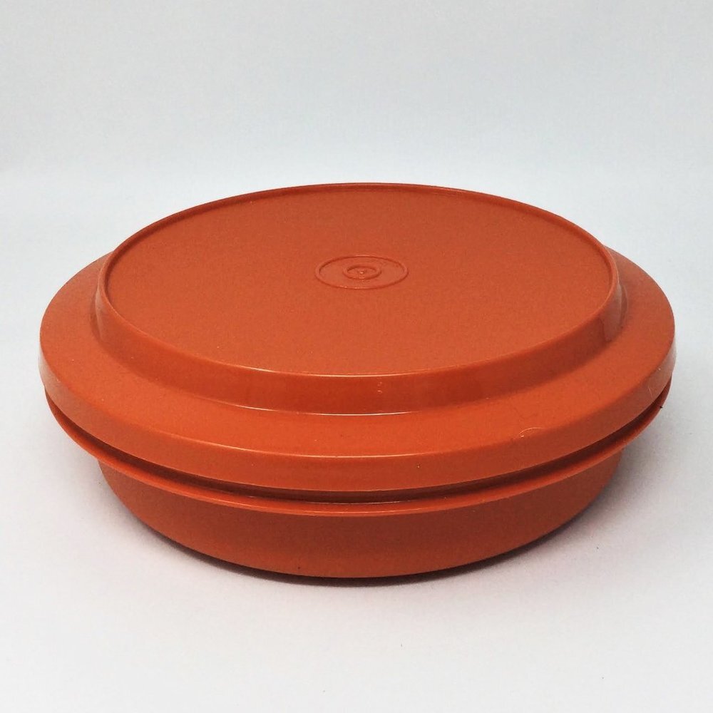 Vintage Tupperware Seal and Serve Bowl Orange